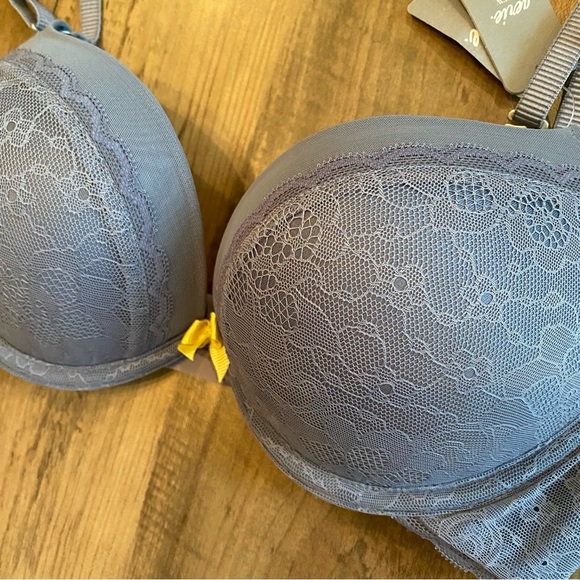 Aerie • Gray Convertible Padded Lace Underwire Bra • Size 32B • NWT - Picture 2 of 6